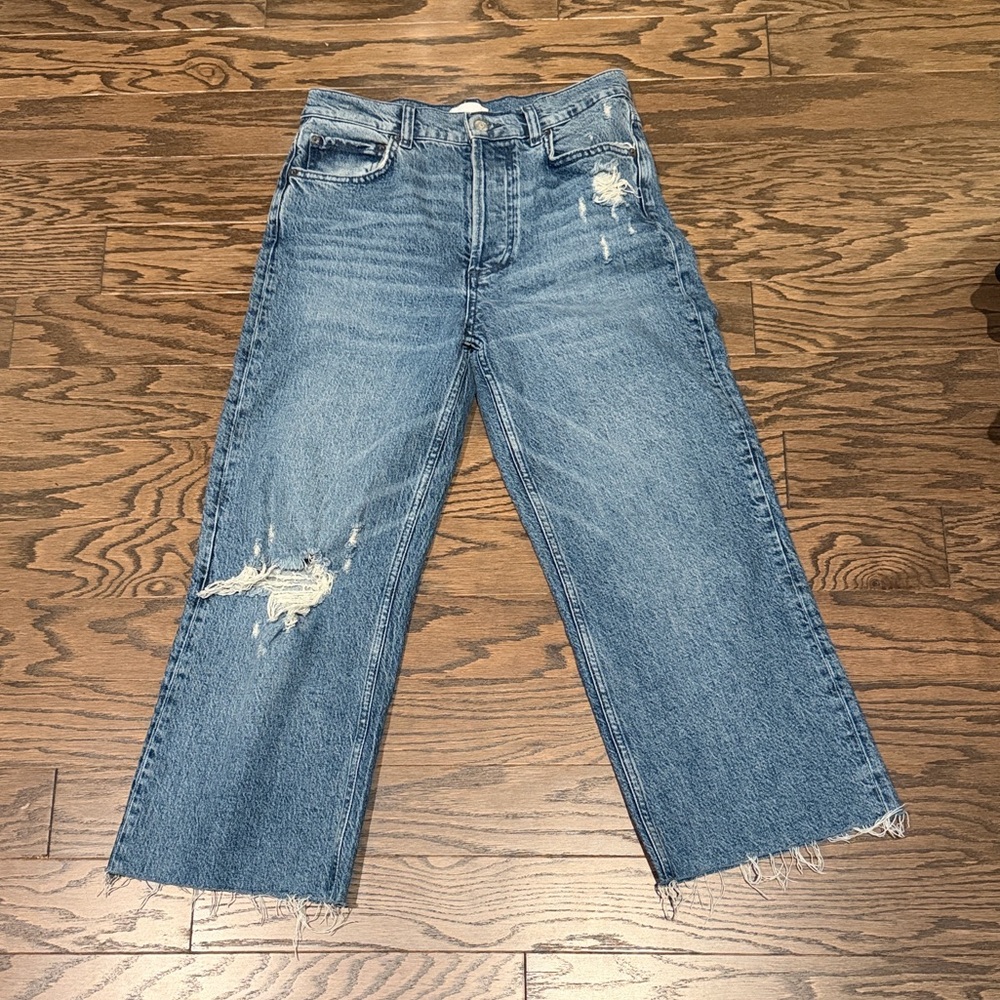 Boyish Jeans - the Mikey Cropped - high waist wide leg